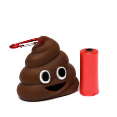 Контейнер под пакеты для уборки Пижон за собаками, 9 х 5 х 8 см, коричневый