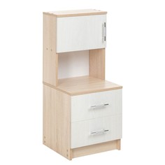 Тумба с надстройкой Бася-1 950х400х410 дуб сонома/ясень анкор светлый No Brand