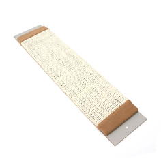 Когтеточка Пижон плоская с флисом, сизаль 15 х 70 см, белая