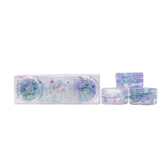 Набор блёсток для лица и тела на гелевой основе GLITTER SET, 3 цвета по 3 мл 7164956 Beauty Fox