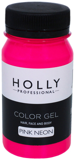 Декоративный гель для волос, лица и тела Holly Professional, Pink Neon, 100 мл 7138969