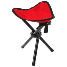 Стул туристический треугольный, до 60 кг, 22 х 20 х 30 см, цвет красный Maclay