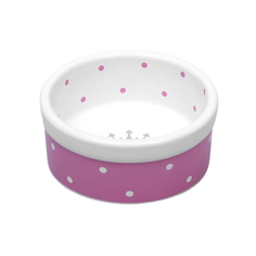 Миска Пижон Корона, керамическая, малая, розовая, 100 мл