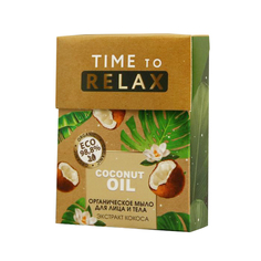 Мыло для лица и тела Time to relax 100г, кокос 5306565 Beauty Fox