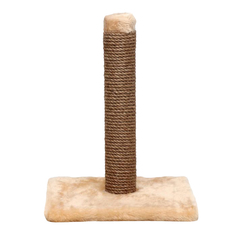 Когтеточка Пижон малая Столбик, 30 х 30 х 40 см, бежевая