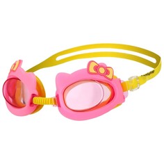 Очки для плавания «Бантик» + беруши, детские, цвет розовый Onlytop