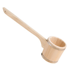 Ковш для бани из липы "Емеля", 0.5л, 54 см, с длинной ручкой Добропаровъ