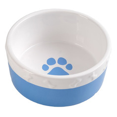 Миска Пижон Нежность, керамическая, бело-синяя, 400 мл