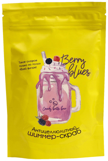 Антицеллюлитный скраб-шиммер для тела Candy bath bar Berry blues 250 г 7861389 Laboratory Katrin
