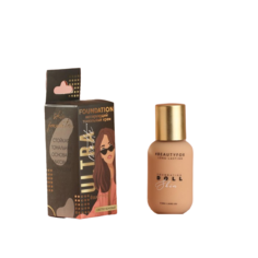 Тональная основа с гиалуроновой кислотой Ultra matte, оттенок 01, 40 мл 5383666 Beauty Fox