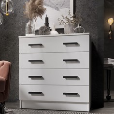 Комод Эра (К800), 800х830х440 Белый гладкий No Brand