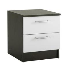 Тумба прикроватная Лазурит, 400*466*430, Венге/Белый No Brand