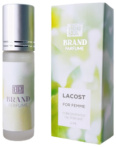 Масляные духи женские Lacost for femme, 6 мл Brand Perfume