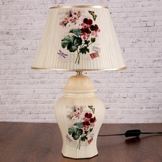 Лампа настольная керамика "Букет полевых цветов" Е27 220В 47х30х30 см Risalux