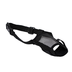 Намордник Пижон сетчатый с двойной фиксацией, размер M, чёрный