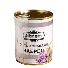Соль для бани с травами "Чабрец" в банке Добропаровъ