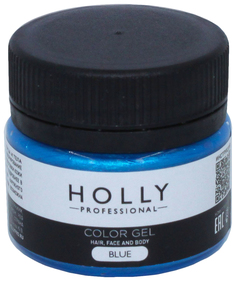 Декоративный гель для волос, лица и тела COLOR GEL Holly Professional, Blue, 20 мл 7138945