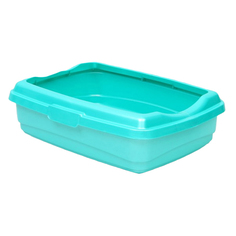 Лоток большой с бортиком Atlantis Plast LUX, 43 х 33 х 12,5 см, светло-зеленый перламутр,