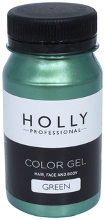 Декоративный гель для волос, лица и тела Holly Professional, Green, 100 мл 7138950