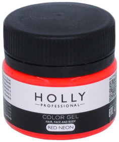 Декоративный гель для волос, лица и тела Holly Professional, Red Neon, 20 мл 7138970