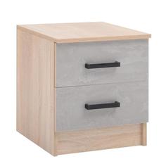 Тумба прикроватная Лазурит, 400*466*430, Дуб сонома/Бетон No Brand