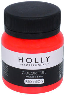 Декоративный гель для волос, лица и тела Holly Professional, Red Neon, 50 мл 7138971