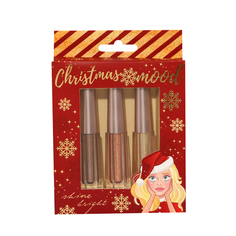 Набор глиттерных теней для глаз Christmas mood, оттенки № 1, 2, 3 4911413 Beauty Fox