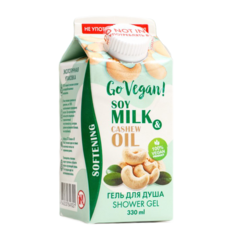 Гель для душа Go Vegan натуральный soy milk & cashew oil 7826929 No Brand