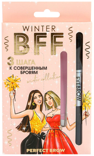 Набор BFF (трафарет для бровей, пинцет и карандаш с щёточкой, оттенок №1) 4895435 Beauty Fox