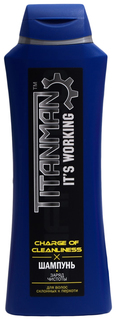 Шампунь "TitanMаn" Заряд чистоты, для волос склонных к перхоти 500 мл Sanata Cosmetics