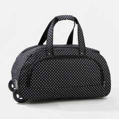 Дорожная сумка женская AMEN 7793881 чёрная , 51х30х28 см Amen.