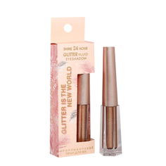 Стойкие глиттерные тени для глаз Glitter is new World, оттенок №1, бронзовый, 3 мл 4963518 Beauty Fox
