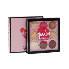 Палетка теней для век в форме сердца, 9 цветов, №1 7333001 No Brand