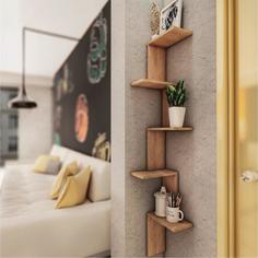Полка угловая Стайл 300х300х1880 крафт No Brand