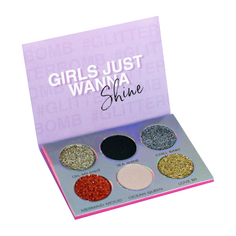 Тени для глаз Glitter bomb, 6 потрясающих оттенков 4963513 Beauty Fox