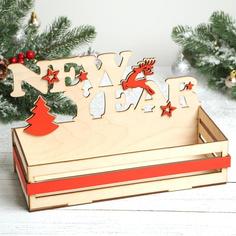 Полка сувенирная "New Year!" 20 х 32,5 см No Brand
