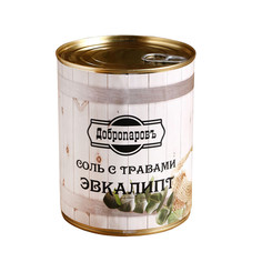Соль для бани с травами "Эвкалипт" в банке Добропаровъ
