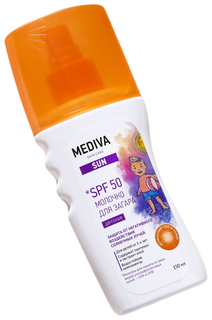 Молочко для загара Медива Сан детское SPF-50, 150 мл No Brand