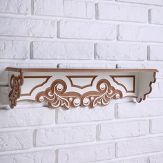 Полка навесная "Прованс" с ламинацией, 1 полка, 49×13×14 см No Brand