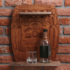 Полка под алкоголь 100% Alcohol, 40 × 48.3 × 15 см No Brand
