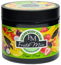 Сахарный FRUTOMIX скраб для тела гладкость и тонус 380 мл 7696937 No Brand