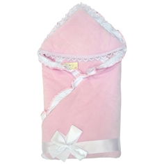 Одеяло на выписку Labeille Малютка велюр розовый Labeille