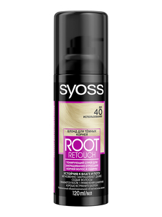 Спрей-краска для волос Syoss Root Retoucher Блонд для закрашивания корней и седины 120мл