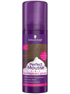 Мусс для волос Schwarzkopf Perfect Mousse 3 в 1 темно-русый 120 мл