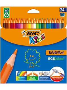 Карандаши цветные BIC Kids ECOlutions Evolution 24 цвета
