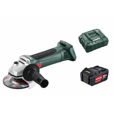 Акк. угловая шлифовальная машина УШМ Metabo W 18 LTX 125 Quick 4.0 Ач., T04155, 125 мм