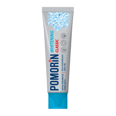Зубная паста POMORiN Сlassic Whitening мягкое отбеливание защита десен 100 мл Поморин