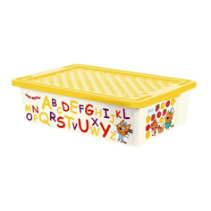 Ящик Little Angel Три кота Обучайка Читай на колесиках 30 л