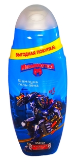 Шампунь гель пена детский Megamonssters для мальчиков 3 в 1 Мегамонстры 650 мл. S235