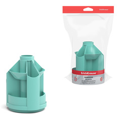 Подставка настольная вращающаяся пластиковая ErichKrause Mini Desk, Pastel Mint, мятный